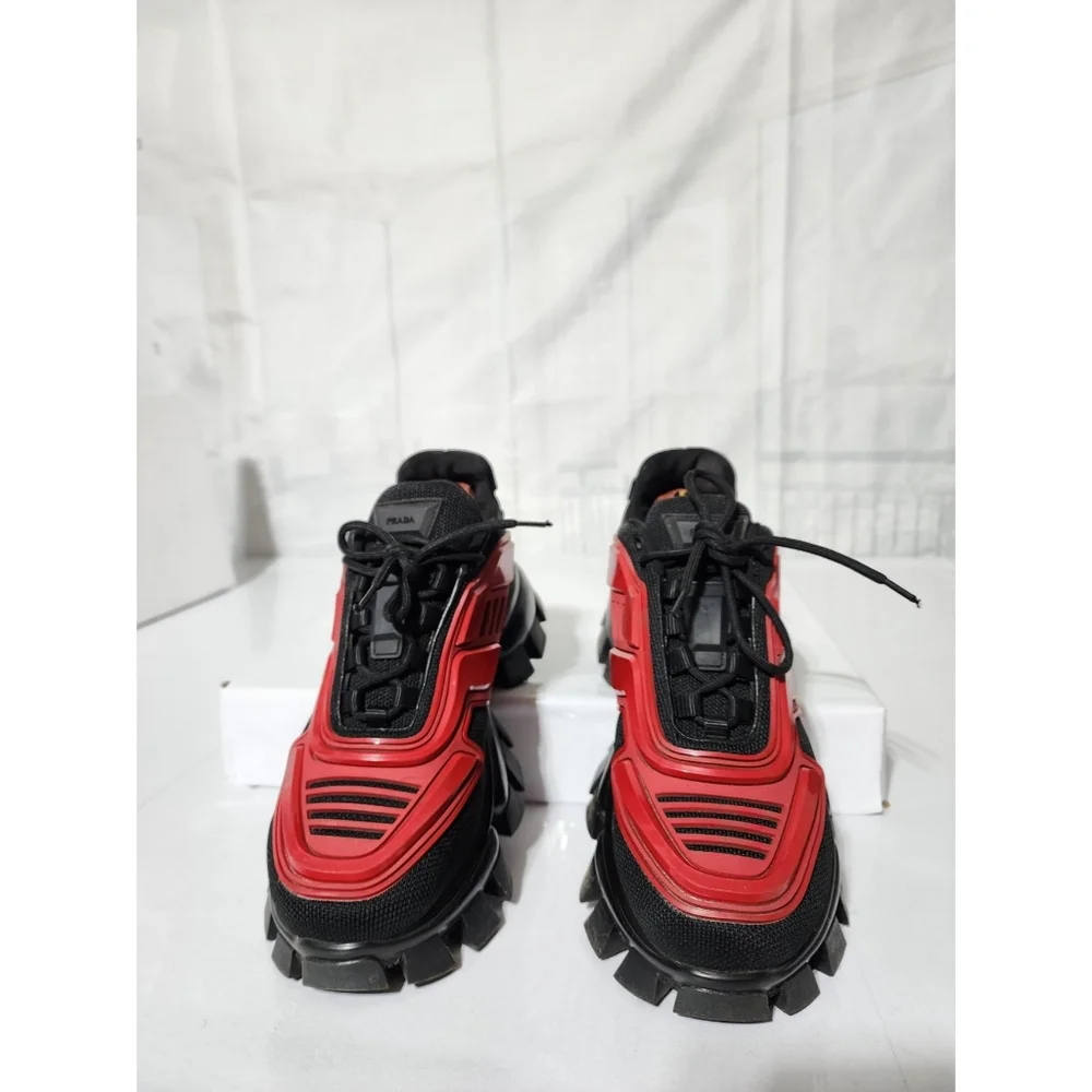Prada Cloudbust Thunder Sneakers Red and Black Size 41